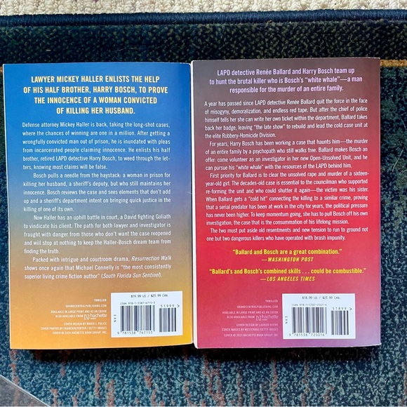 Bundle of 2 New Paperback Books by New York Times Bestseller Michael Connelly - Picture 2 of 4